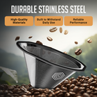 Reusable Coffee Filter for Kalita Wave 185 and OXO 8 Cup Coffee Makers