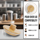 Wooden Lids for Chemex, Bodum, Coffee Gator, Cosori Coffee Makers