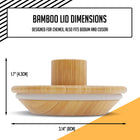 Wooden Lids for Chemex, Bodum, Coffee Gator, Cosori Coffee Makers