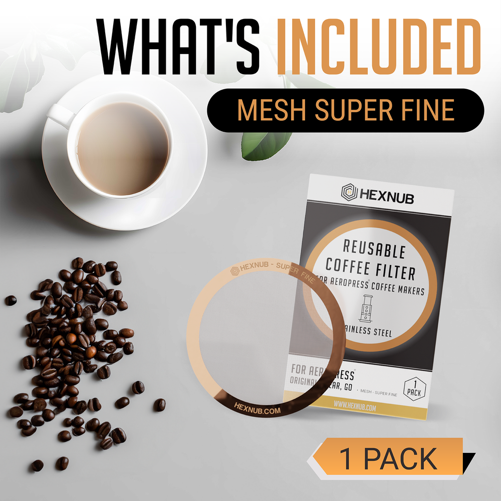 Reusable Metal Filter for AeroPress Coffee Makers - Copper – HEXNUB, image size:1000x1000