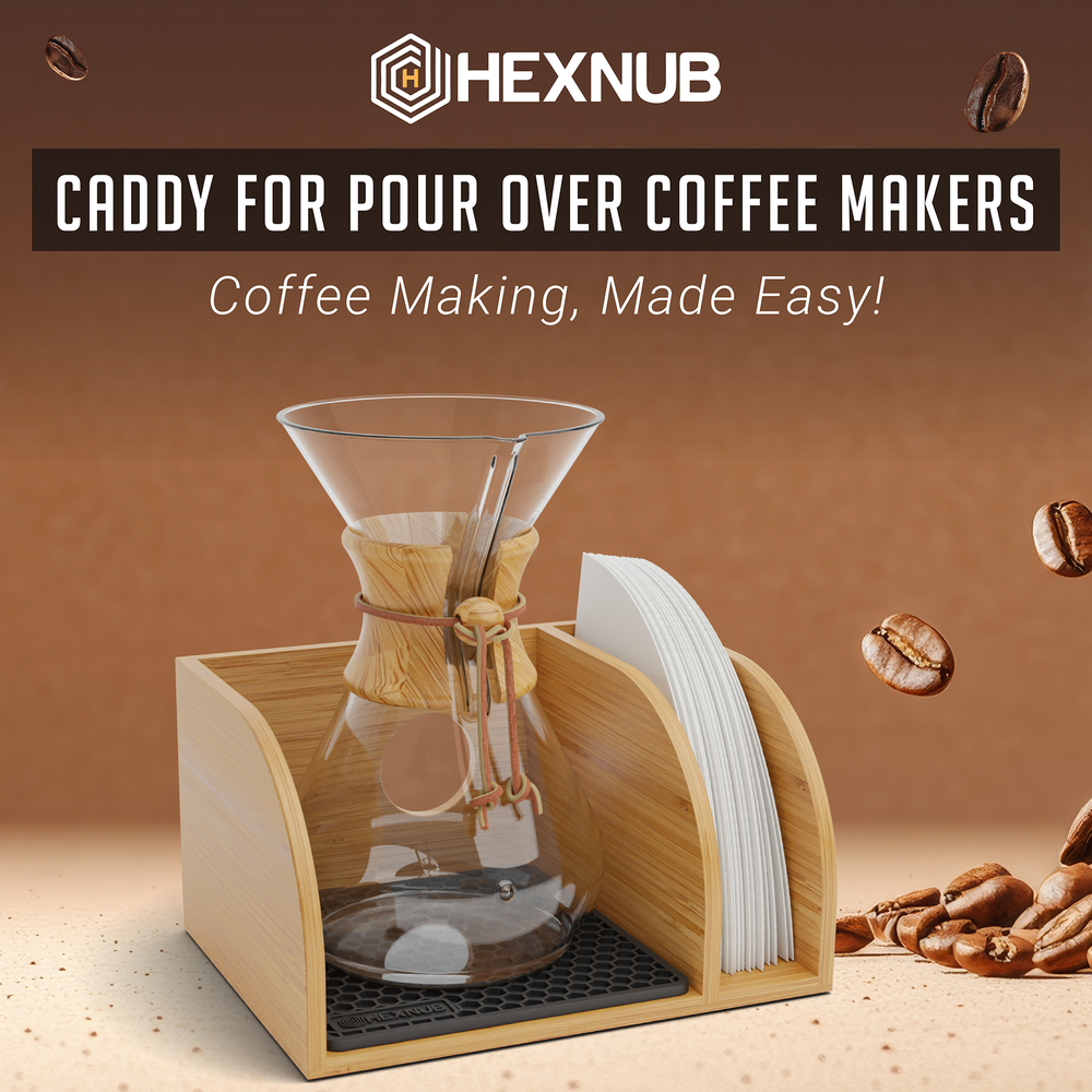 Chemex Organizer Stand, Store your Chemex Coffee Maker In Style