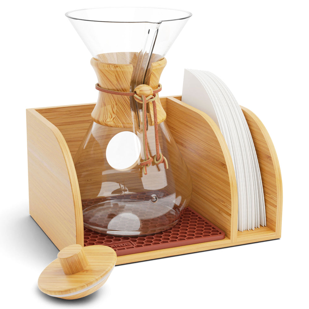 チャベポムページ Chemex Organizer Stand, Store your Chemex Coffee Maker In Style
