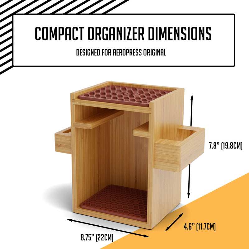 Compact Organizer for AeroPress Original Coffee Maker